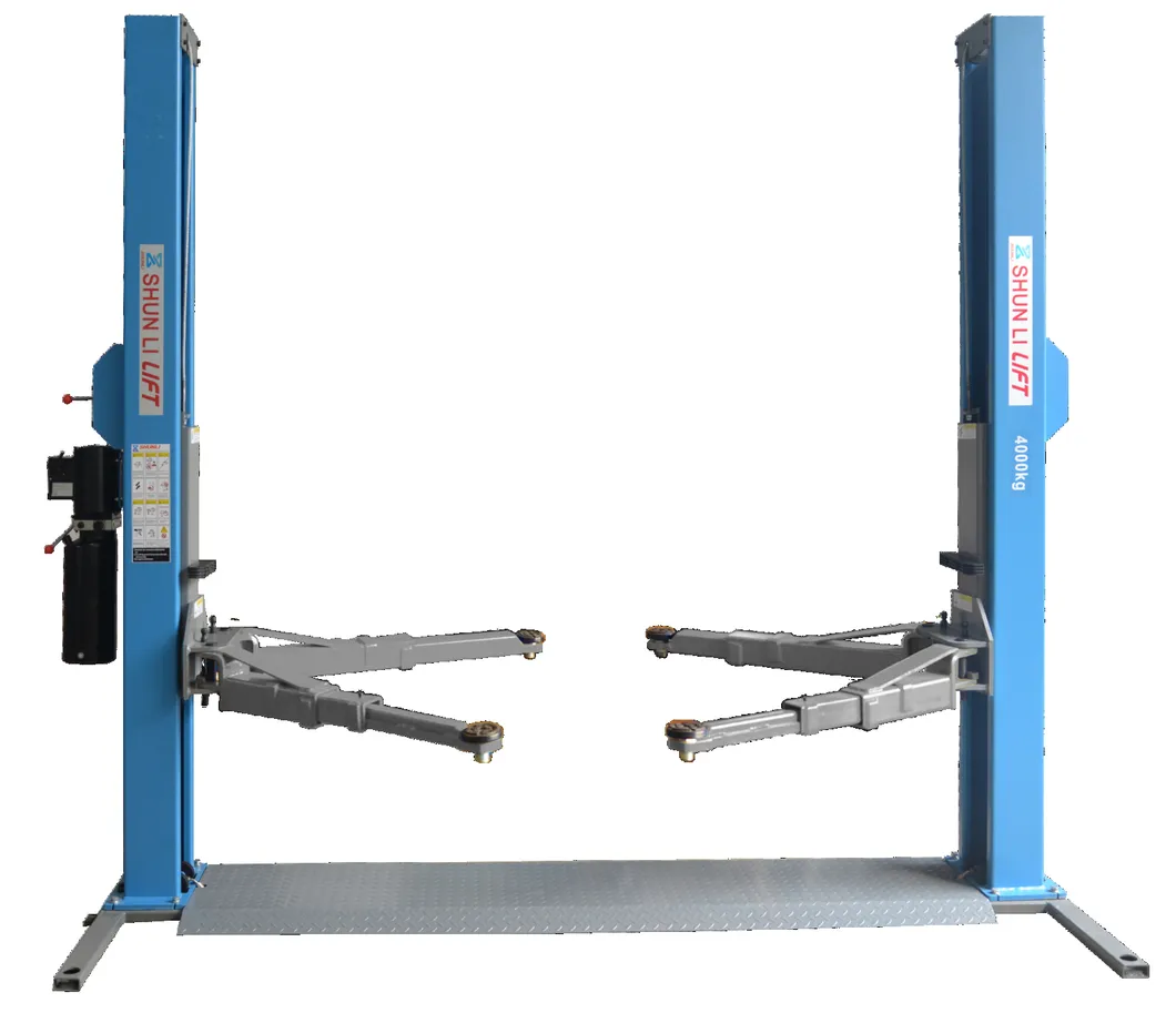 4.0t Electrical Release Floorplate 2 Post Car Lift 240d