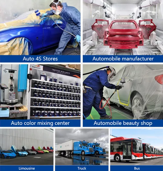 Anti-Corrosion Spray Application Method 2K Spray Acrylic Auto Solid Car Refinish Bus Paints Good Feedbacks From Clients