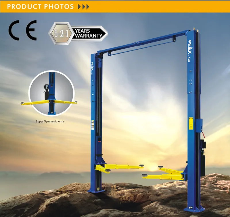 Clearfloor Type 2 Post Hoist for Automobile Maintenance