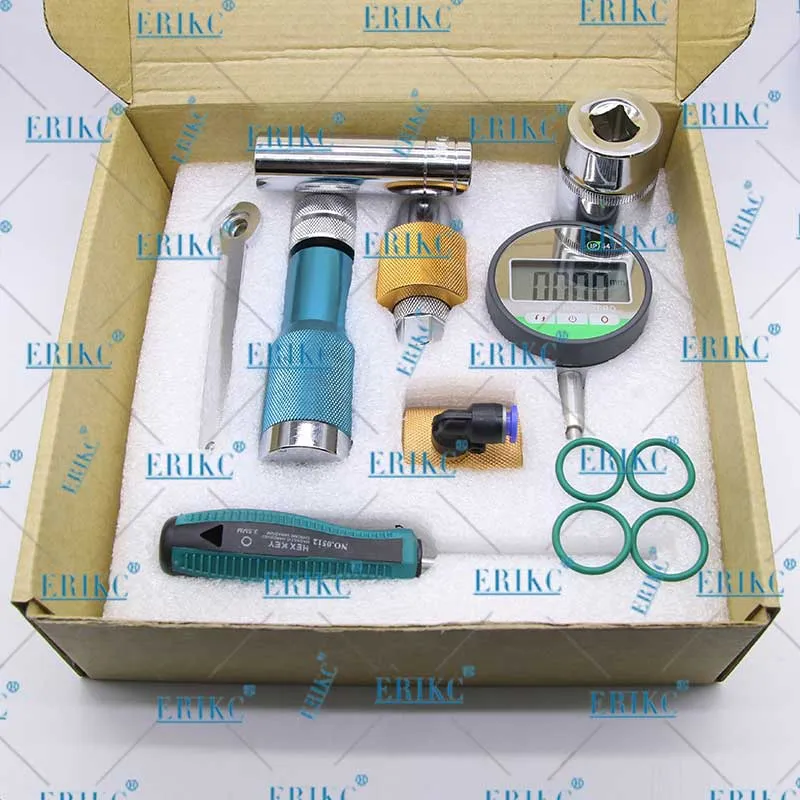Erikc Removable Kits Diesel Injector Shims Gap Gasket Adjusting Measuring Tools Disassemble for 320d Heui C6 Injector