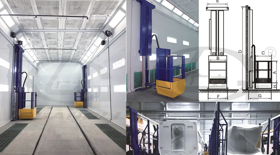 European Standard Automotive Refinish Bus Truck Spray Paint Booths