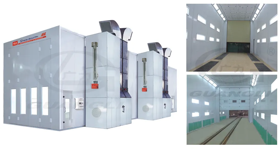 European Standard Automotive Refinish Bus Truck Spray Paint Booths