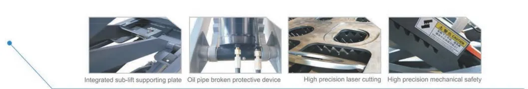 Factory Double Level Scissor Four Wheel Alignment Car Lift for Garage Equipment