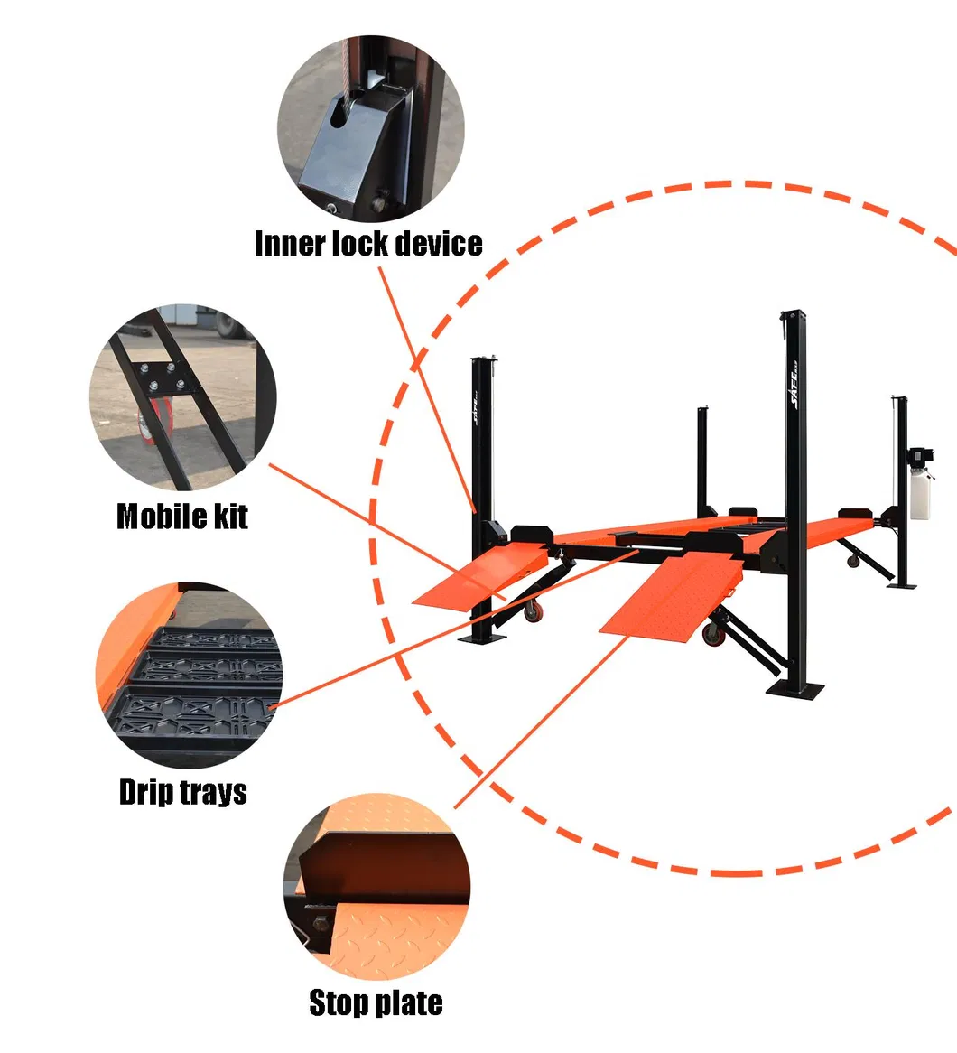 Four Post Hydraulic Smart Stacker Car Parking Lift