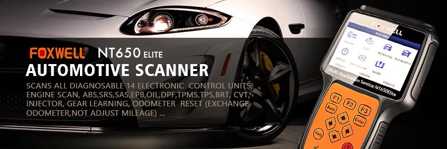 Foxwell Nt650 Elite All Makes Service Tool with 25 Special Function Updated Version of Nt650