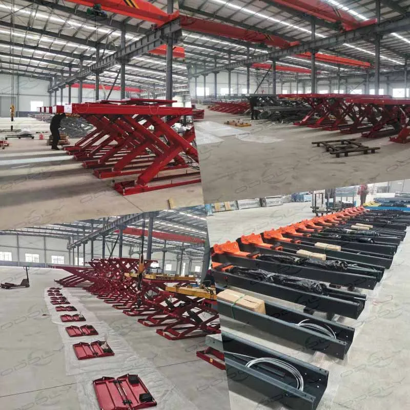 Full Rise in Ground Mounted Scissor Car Lift Hoist