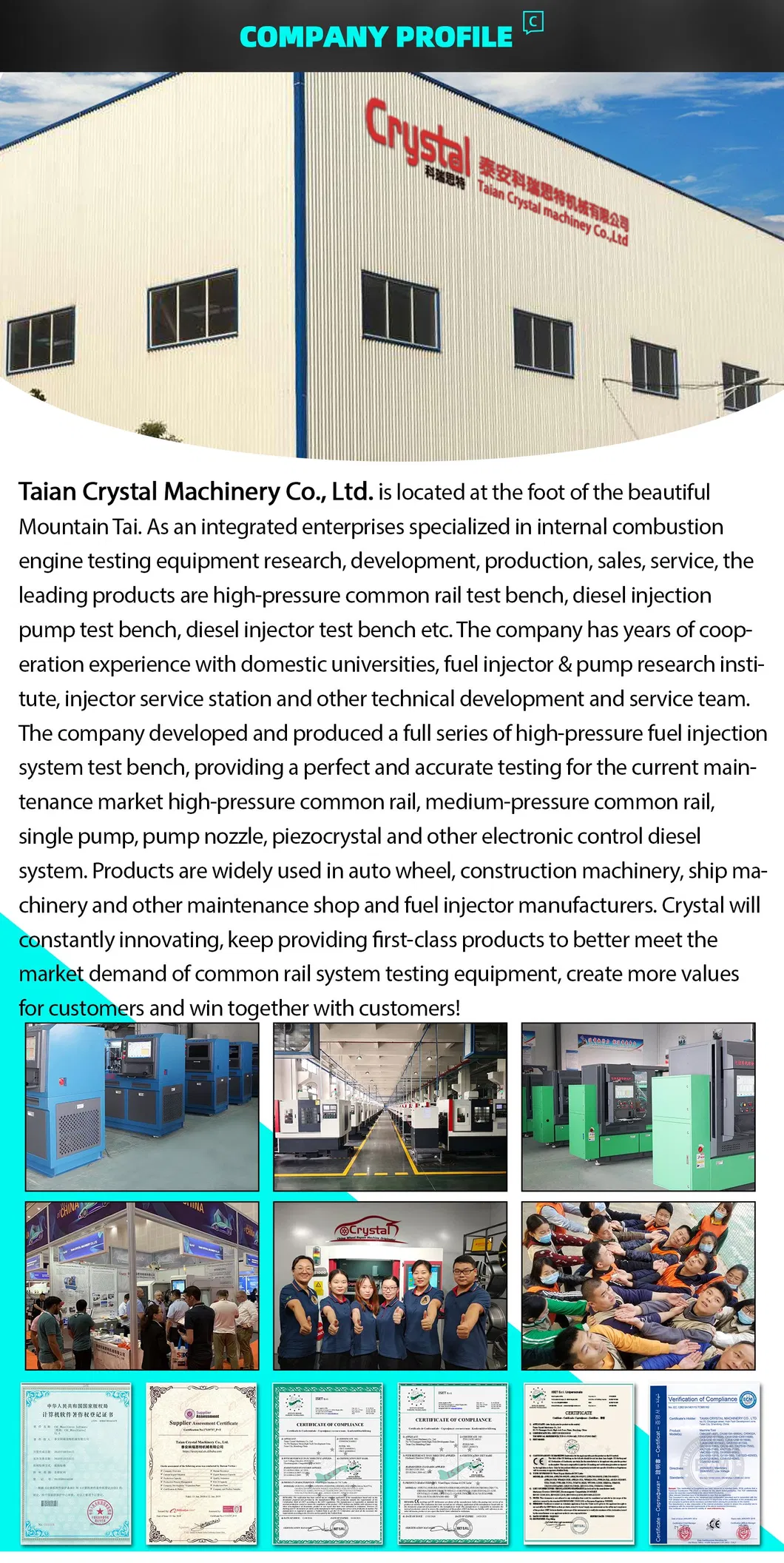 Hcr-518 Common Rail Injector Test Bench and Heui