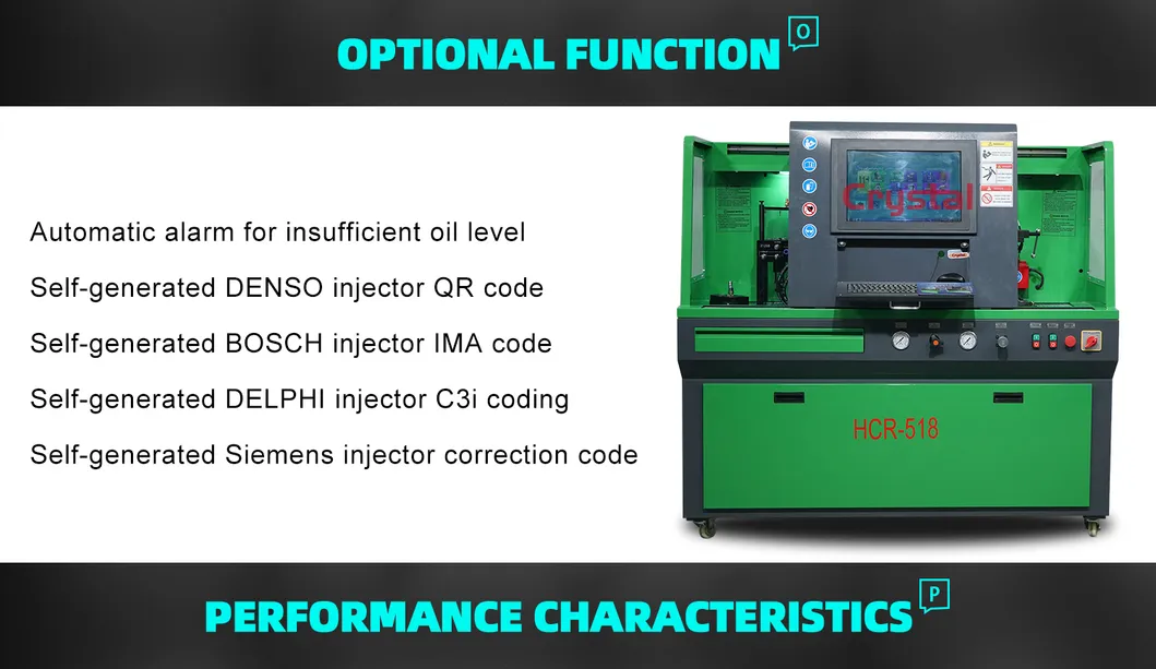 Hcr-518 Common Rail Injector Test Bench and Heui
