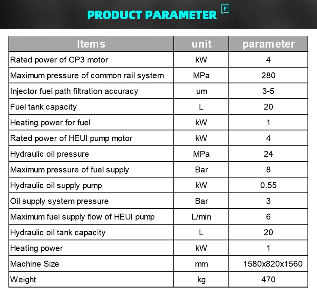 Hcr-518 Common Rail Injector Test Bench and Heui