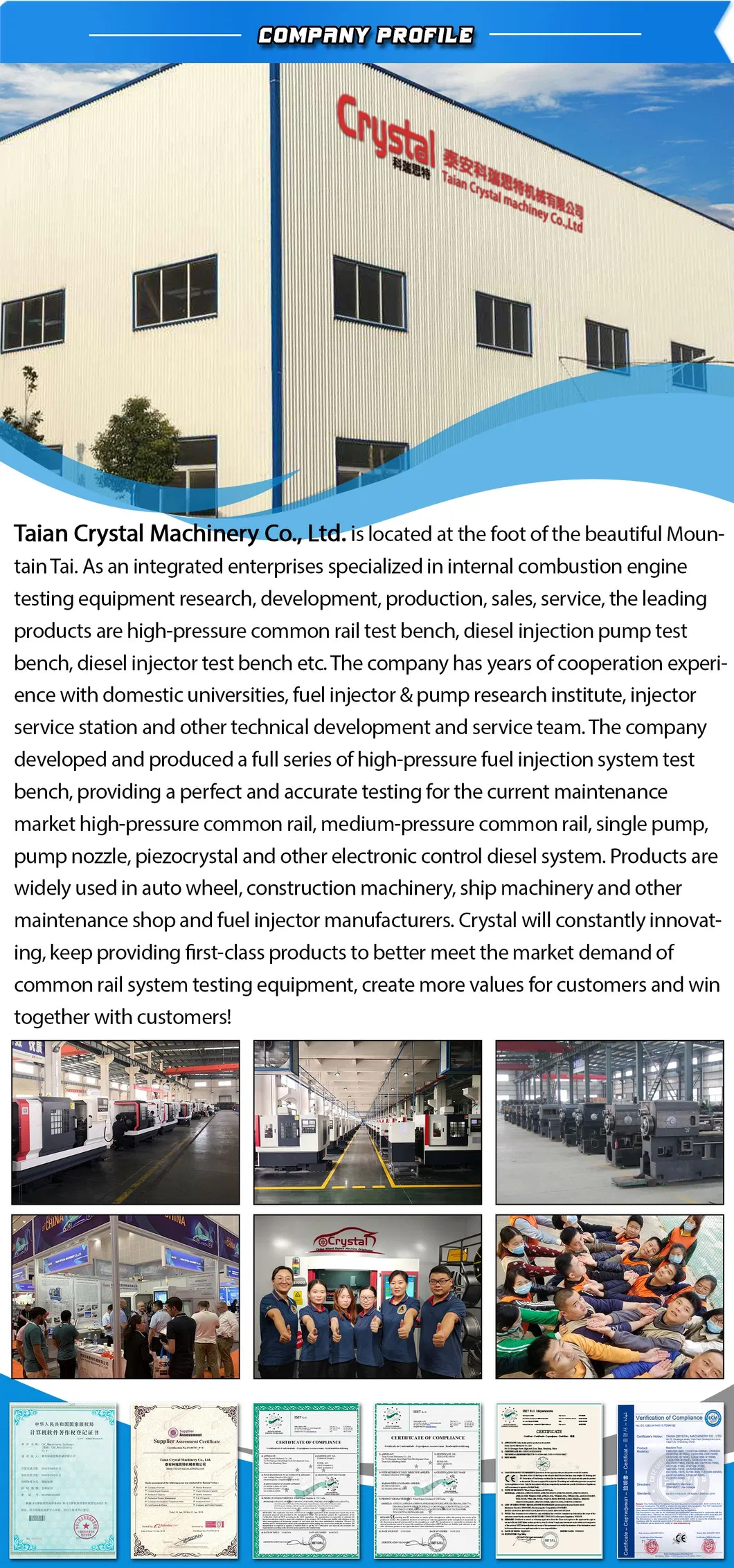 Hcr-918 High Accuracy Test Bench for Diesel Calibration