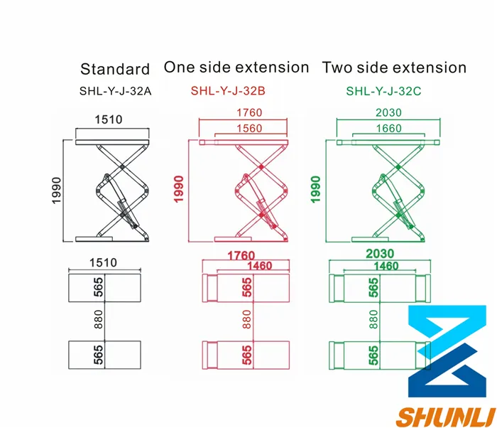High Quality 3.5t, Small Scissor Car Lift (Platform)