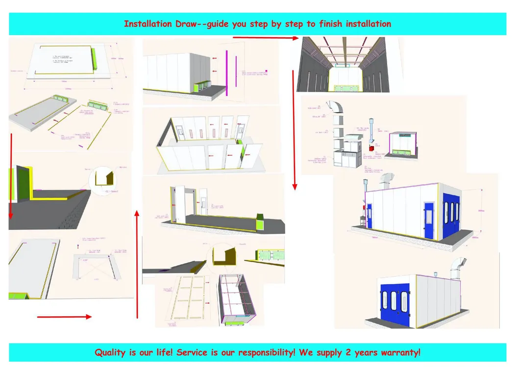 High Quality Economical Paint Box, Spray Booth, Paint Booth