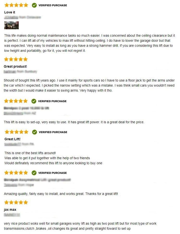 Hydraulic 4 Post Vehicle Hoist Lift for Sale