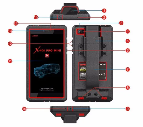 New Arrival Launch X431 PRO Mini Diagnostic Tool with Bluetooth Powerful Launch Mini X431 PRO Global Version Update Online