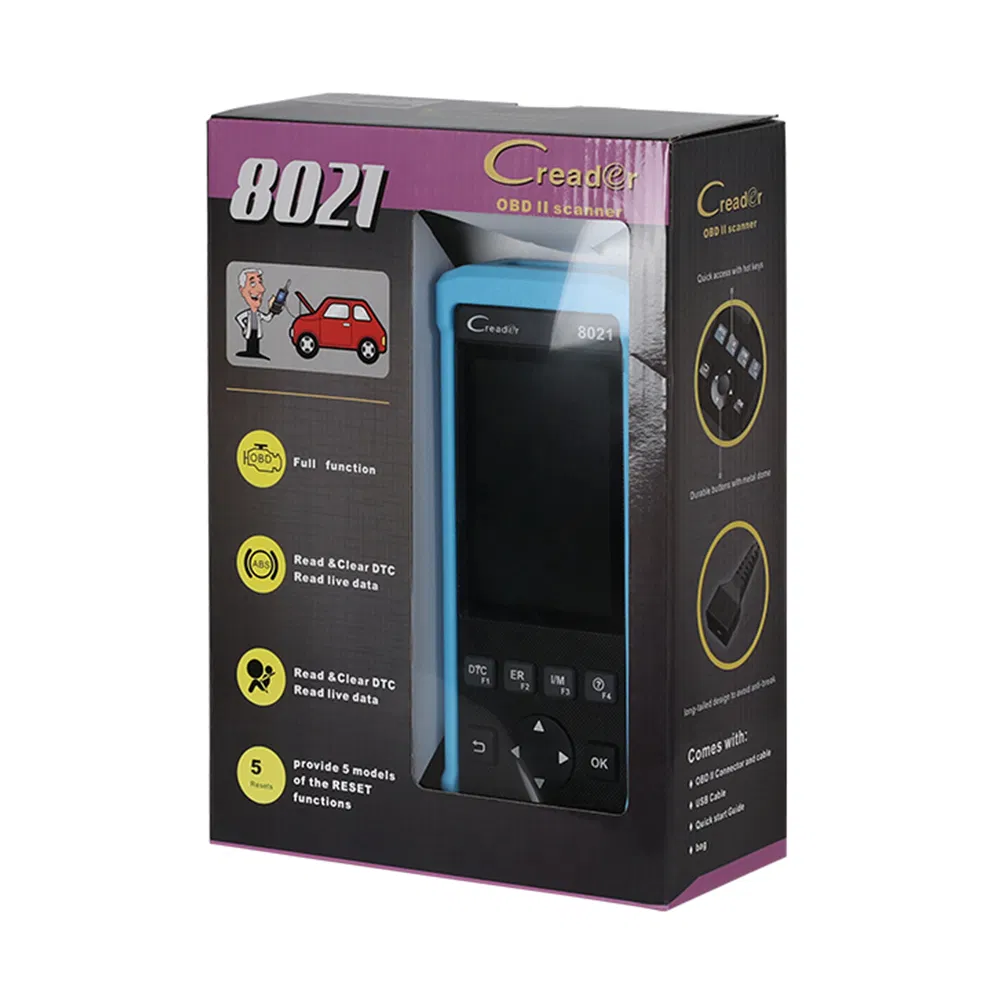 Newest Launch Creader 8021 Code Reader Cr8021 Diagnostic Scanner Tool Meet All OBD/Eobd Protocols Free Update