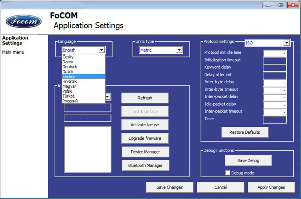 OBD2 Focom Mini USB Interface for Ford VCM VCM Device OBD Diagnostic Cable Connetor