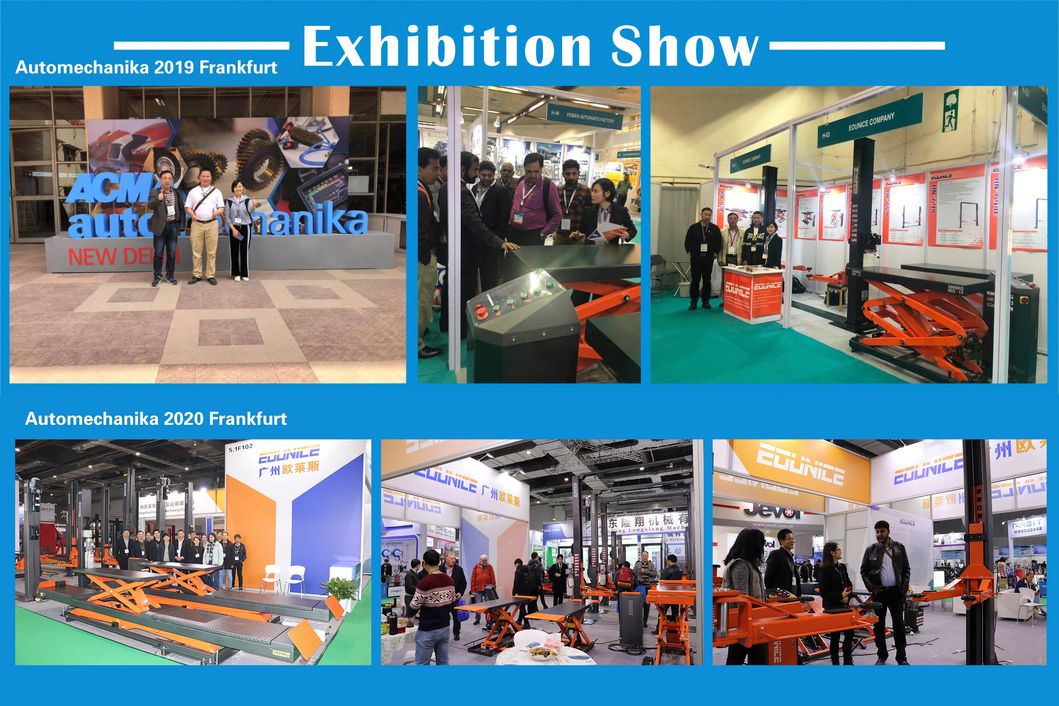 on-7803 3500kg Full Rise Scissor Lift Hoist in Ground Mounted for Automobile Garage Repair