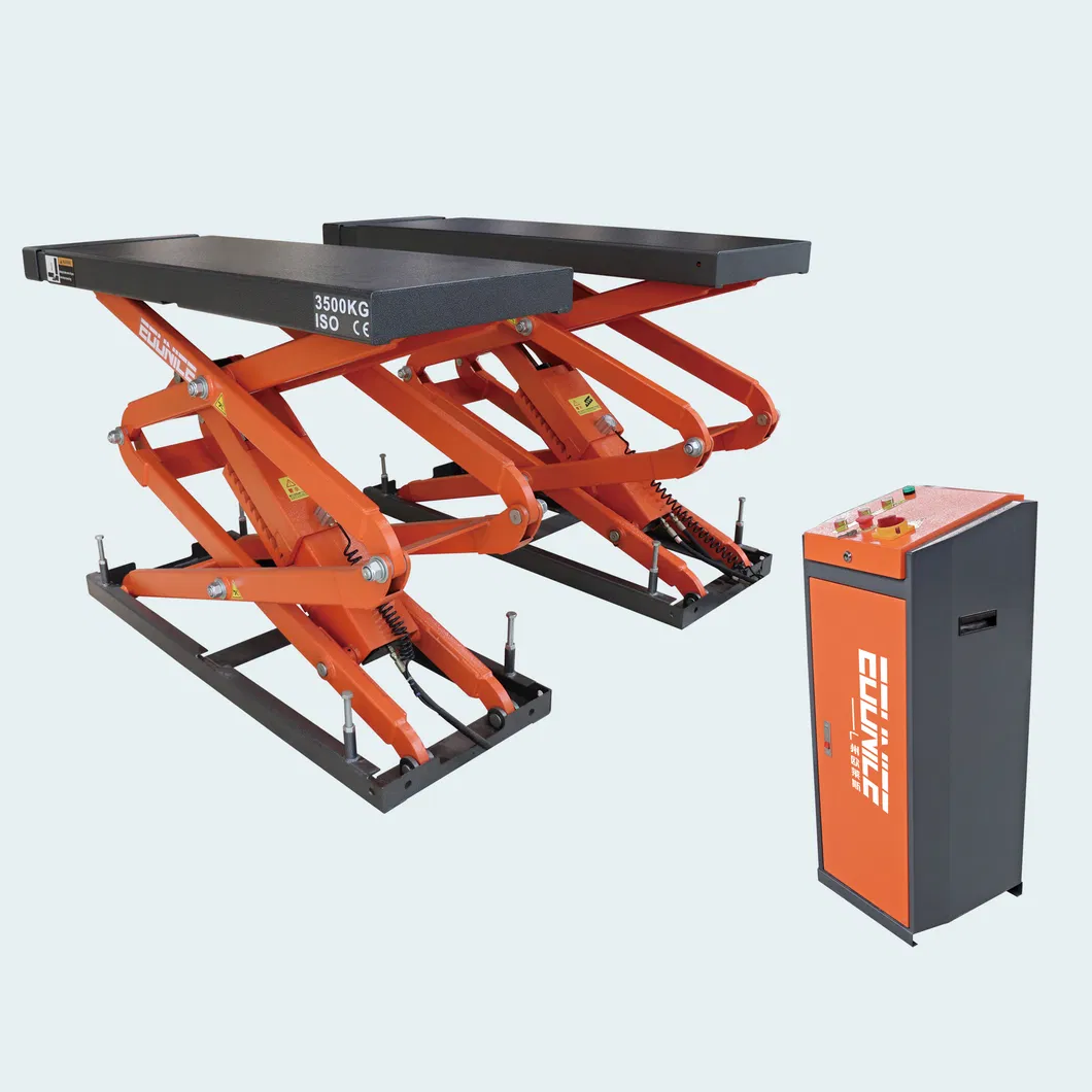 on-7803 Ultrathin Hydraulic Scissor Car Lift Vehicle