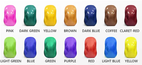 Shinny Many Colours Can Be Choose 1K Solid Colous Autobase Pearl Silver Car Coating Never Changed Colour with Computer Mixing