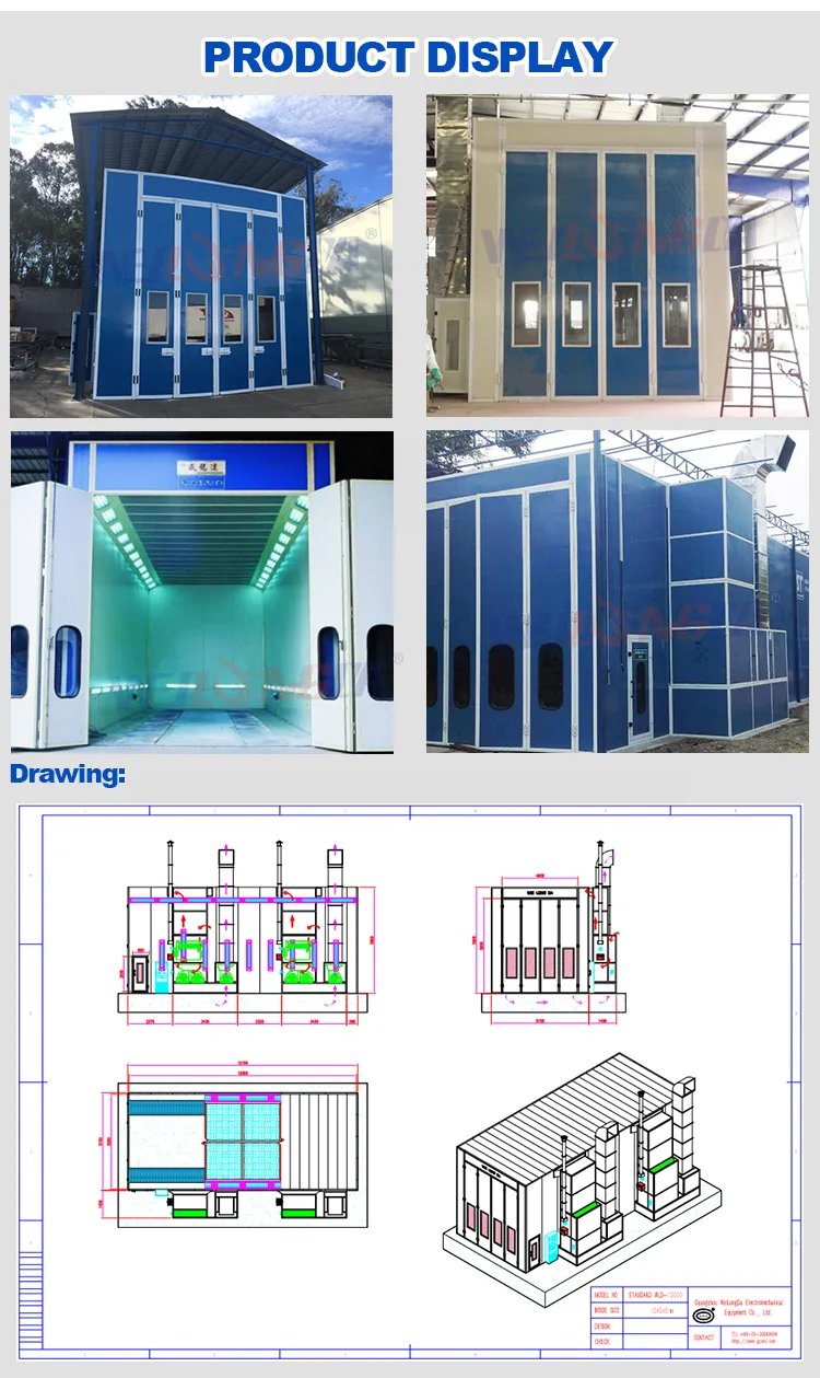 Wld12000 Trailer Painting Cabin for Sale / Bus Paint Booth for Sale in Kuwait Price (CE)
