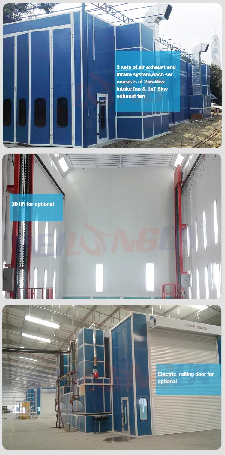 Wld12000 Trailer Painting Cabin for Sale / Bus Paint Booth for Sale in Kuwait Price (CE)