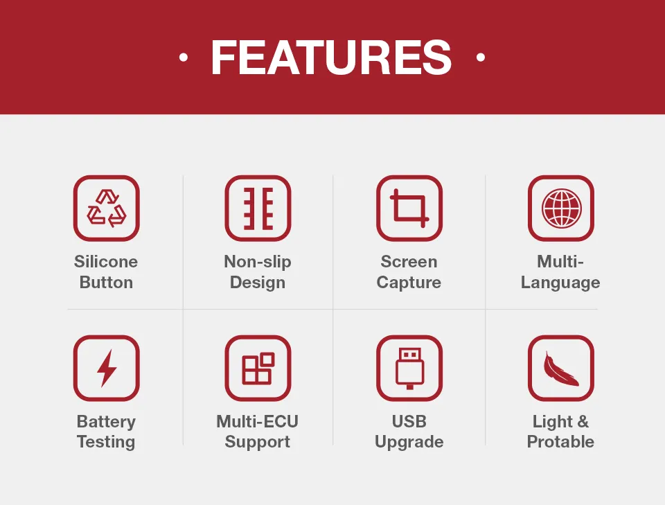 Ya201 Full Obdii/Eobd Engine Fault Code Reader Datascream Plackback Real 16pin OBD2 Diagnostic Tool Free Update Pk Al319